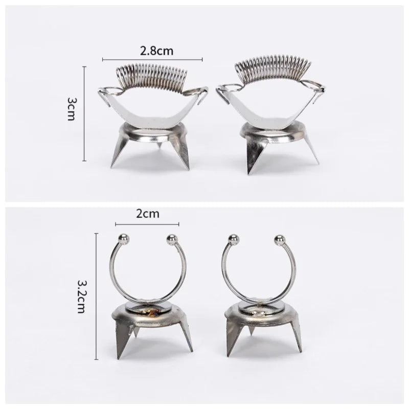 Pottery Glaze Fingertip Clip Tool – Stainless Steel DIY Ceramic Coloring & Glazing for Tea Cups and Small Crafts