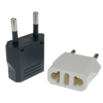 Mini Power Plug Adapter - Converts CN, UK, EU to US, AU - Suitable for America, Russia, Australia, Korea Travel - 4.0mm/4.8mm, 6A 125V
