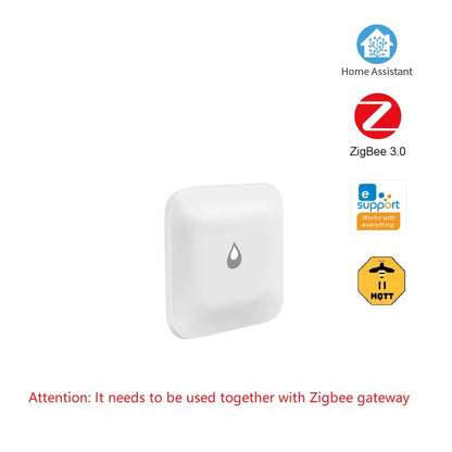 ZigBee Smart Water Leak Sensor Alarm, Tiny Leakage Detector for Tuya, Home Assistant & eWeLink Smart Home Security System