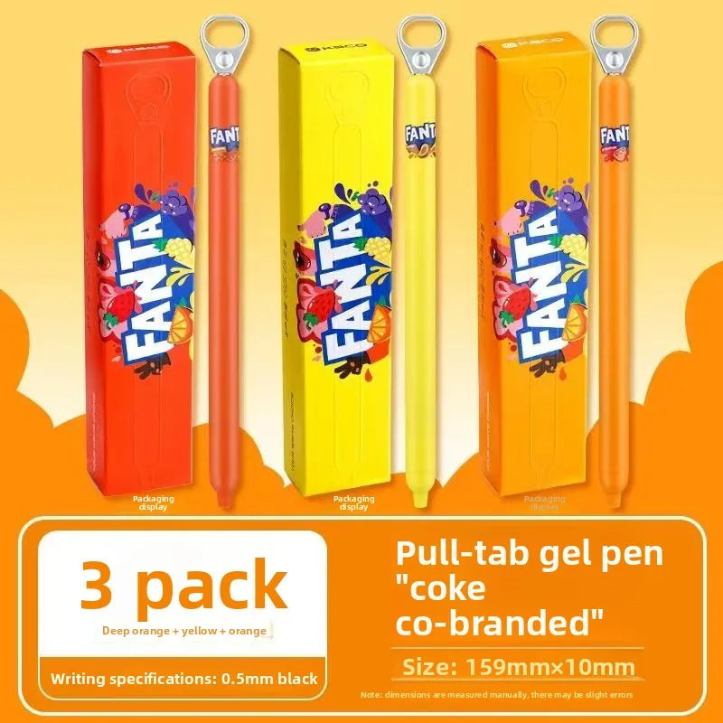 KACO Lingyue Pull-Tab Gel Pens - Multi-Color Quick-Dry Smooth Writing Stationery Collection