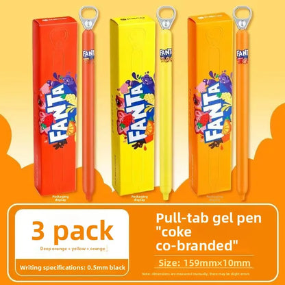KACO Lingyue Pull-Tab Gel Pens - Multi-Color Quick-Dry Smooth Writing Stationery Collection
