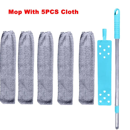 Adjustable Microfiber Long Handle Retractable Ceiling Dust Cleaner – Gap Brush Wand Mop with Extension Pole