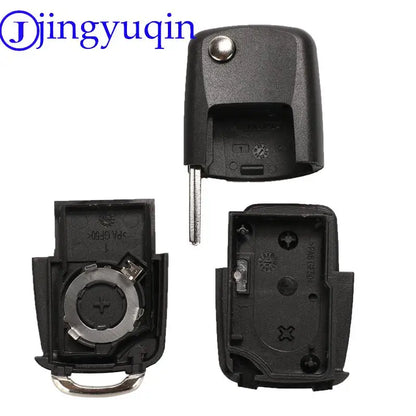 Jingyuqin VW Beetle, Golf, Passat, Jetta Flip Key Remote Transmitter Fob - 315MHz ID48, 1J0959753AM, 1J0959753DC