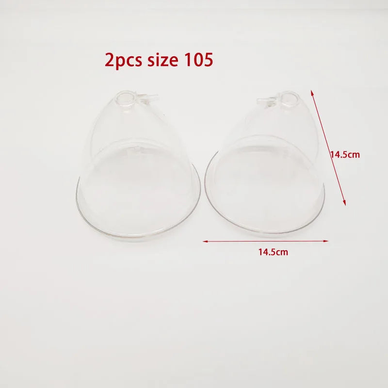 E-Cup Vacuum Suction Breast Enlargement & Body Massage Device, Multi-Function Cupping System for Neck, Back, Butt Lift & Nipple Care