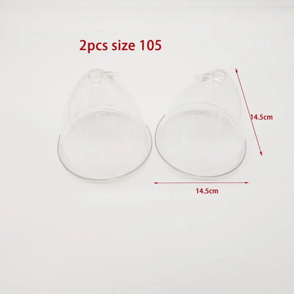 E-Cup Vacuum Suction Breast Enlargement & Body Massage Device, Multi-Function Cupping System for Neck, Back, Butt Lift & Nipple Care