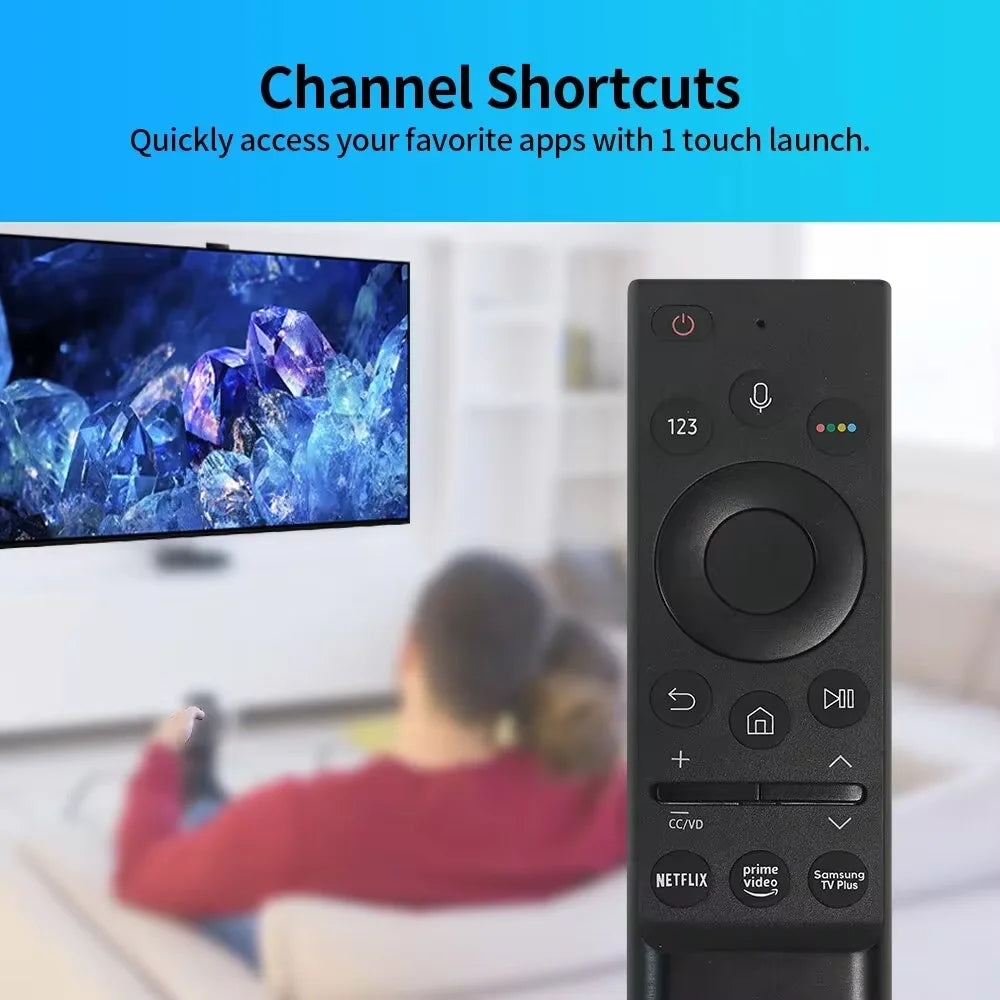 BN59-01363A Voice Remote Control — Compatible with Samsung Smart TV NEO QLED/QLED Series, QN43LS03AAFXZA & QN55LS03AAFXZA