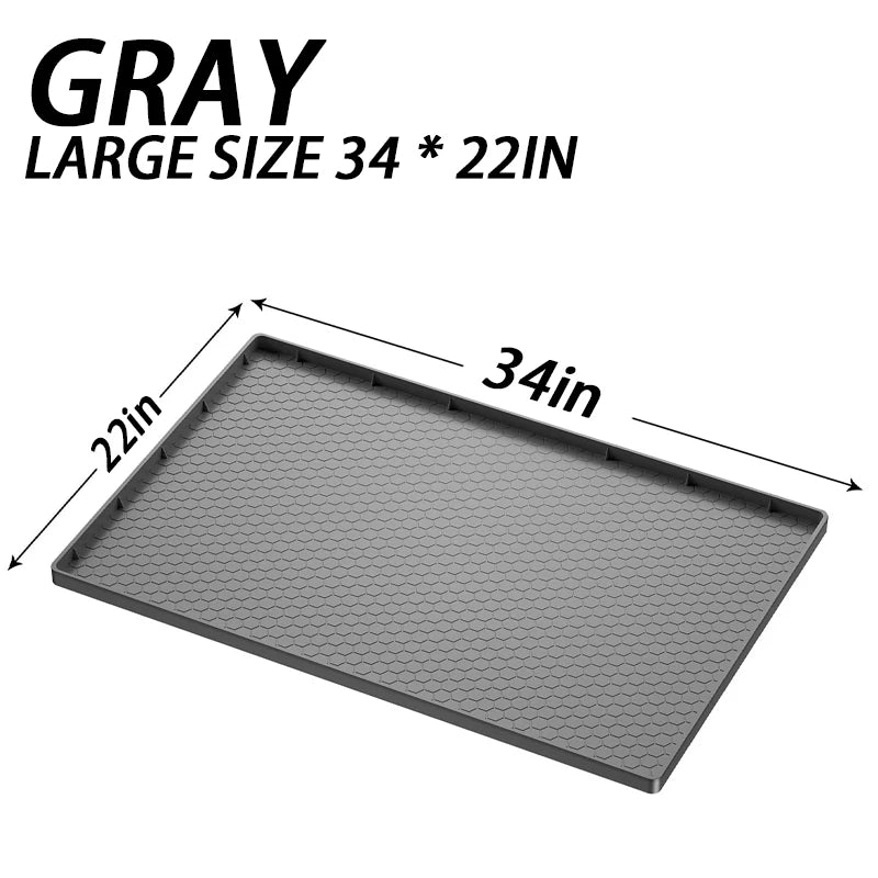Waterproof Under Sink Mat | Flexible Silicone Cabinet Liner & Protector for Kitchen & Bathroom