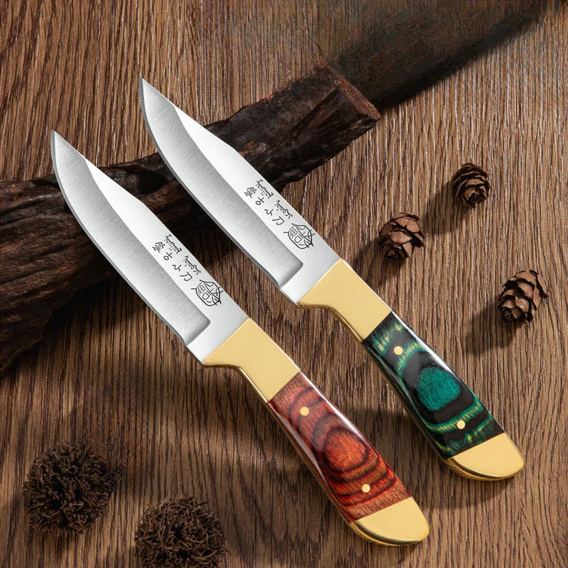 Boning Knife Meat Cleaver – Stainless Steel Mongolian Hand Meat Knife for Roasted Lamb & Steak with Cover