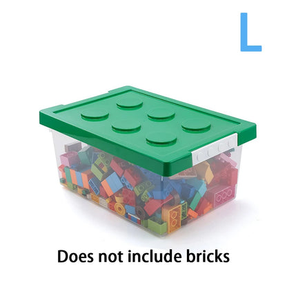 Stackable Kids Building Block Storage Box – Toy Organizer & Container for Books, Stationery, Snacks & Sundries