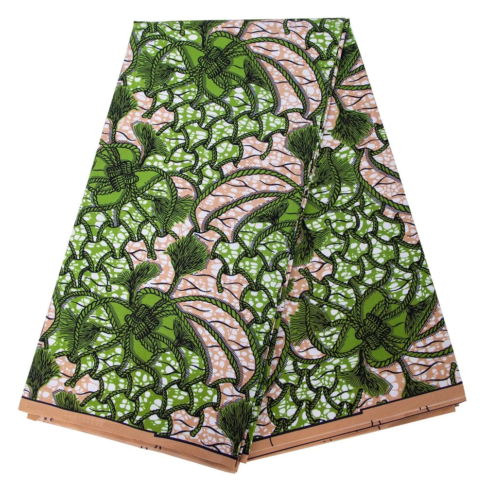 Bintarealwax Ankara Fabric - Wholesale Polyester Sewing Material for Women's Party Dresses FP6390
