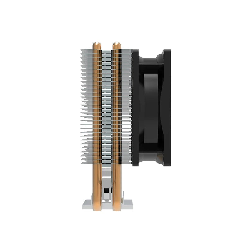 TEUCER CPU Cooler — 2-4 Heat Pipe Radiator with 3-Pin PWM Silent RGB Fan for Intel LGA 1700/1150/1155/1156/1366 & AMD AM2/AM3/AM4
