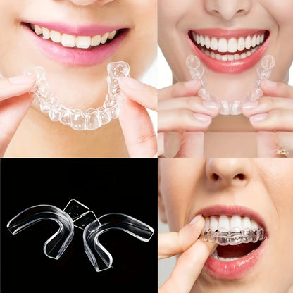 1-4 Pair Unisex Silicone Teeth Aligner – Invisible Dental Tray for Whitening, Straightening & Nighttime Care