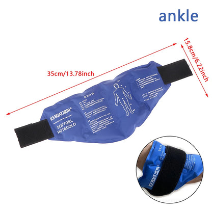 Ankle Brace Ice Pack Wrap – Reusable Hot & Cold Gel Therapy for Injuries, Sprains & Pain Relief