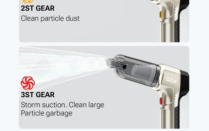 SZUK 9998700PA Car Vacuum Cleaner – Strong Suction Cordless Handheld Portable Cleaning Machine