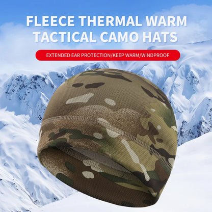 Men & Women Winter Fleece Watch Cap — Windproof Tactical Beanie for Hiking, Hunting & Outdoor Use
