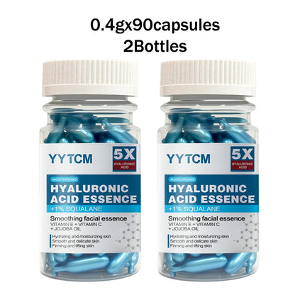 Hyaluronic Acid Deep Moisturizing Capsule Essence – Brightening Skin Serum (0.4g x 30 Capsules) Hydrating Skincare Treatment