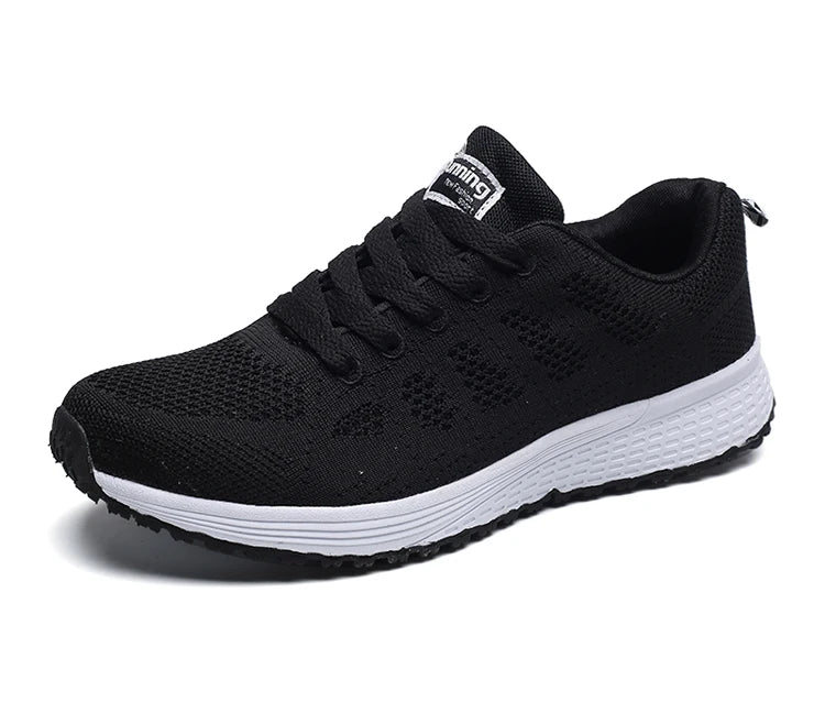 Women's Lightweight Lace-Up Flats – Fashionable Round Toe Nurse Sneakers, Comfortable Walking Shoes, Plus Size Available