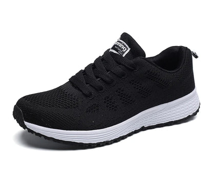 Women's Lightweight Lace-Up Flats – Fashionable Round Toe Nurse Sneakers, Comfortable Walking Shoes, Plus Size Available