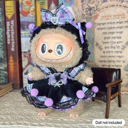 17cm Labubu V1/V2 Doll Clothes – Cosplay Outfits & Accessories | Kids Toy Gift with Various Styles