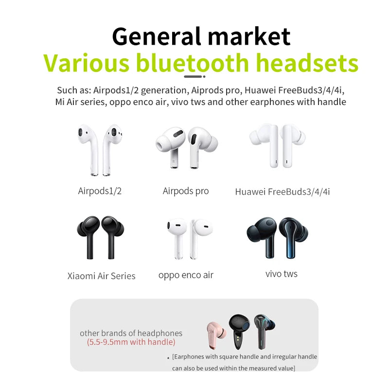 Magnetic Wireless Anti-Lost Silicone Earphone Cable Holder - Neck String for AirPods Pro, Airdots, Samsung Buds Plus
