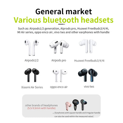 Magnetic Wireless Anti-Lost Silicone Earphone Cable Holder - Neck String for AirPods Pro, Airdots, Samsung Buds Plus