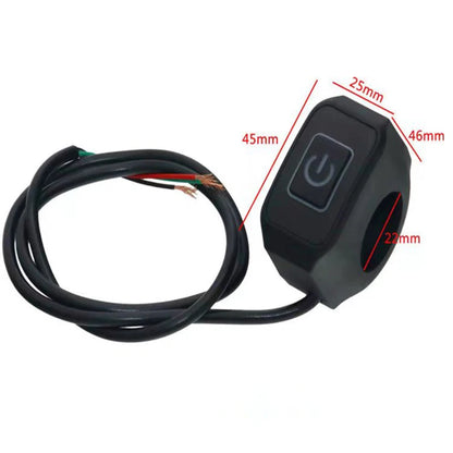 Waterproof LED Motorcycle Handlebar Switch – Headlight & Horn ON/OFF Button