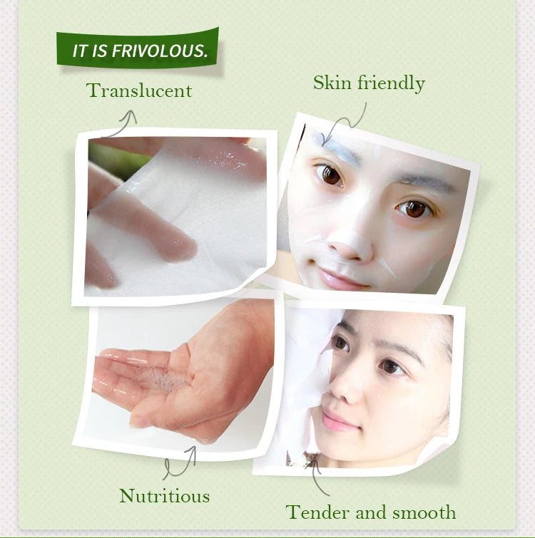 30pcs Natural Plant Facial Masks, Moisturizing & Oil Control, Anti-Aging Aloe Fruit Korean Sheet Masks for Skin Care