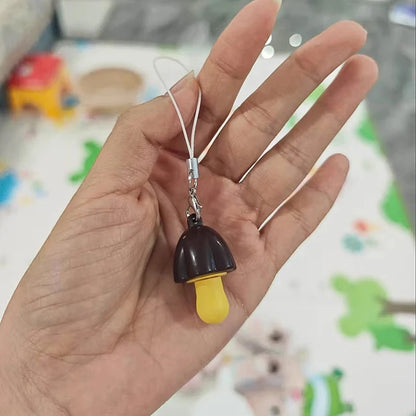 Hello Kitty Mushroom Keychain - JP Style Hidden Figure Pendant for Backpack & Cute Bag Decoration
