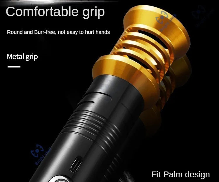 RGB Metal Lightsaber Toy – 15-Color Changing Laser Sword with Sound Effects, Force FX Jedi Blaster Gift for Kids
