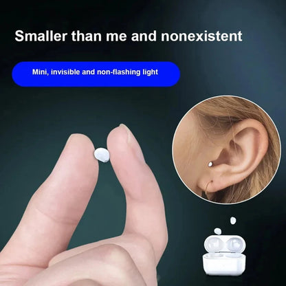Invisible Mini Bluetooth Earphones – TWS Wireless Semi-In-Ear Headphones with Microphone & HD Call, Noise Reduction