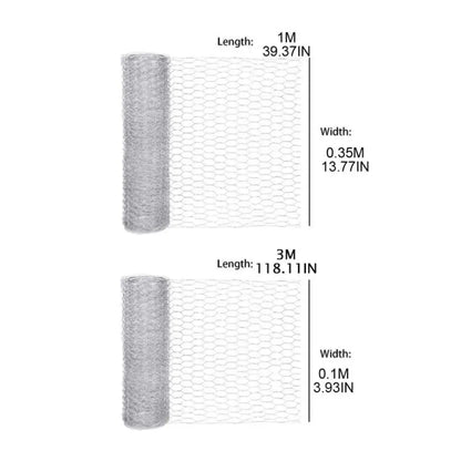 Galvanized Hexagonal Wire Mesh - DIY Chicken & Rabbit Cage Fencing, Craft and Wedding Decoration Mesh