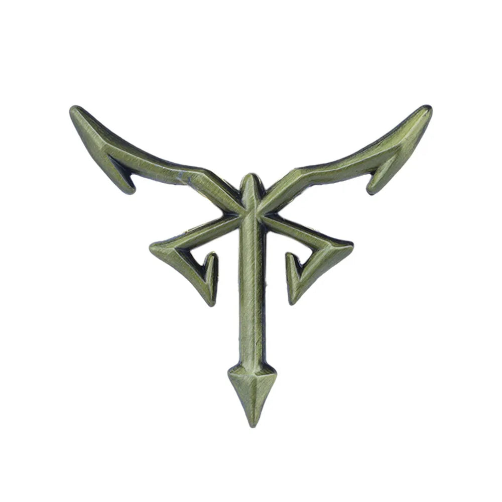 Resident Evil 4 Los Iluminados Enamel Pin - Vintage Metal Logo Badge Collectible Accessory