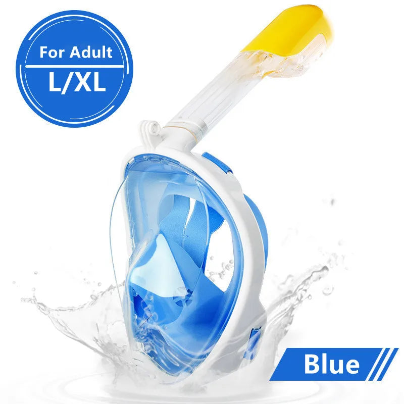 Full Face Scuba Diving Mask - Anti-Fog Waterproof Snorkeling Mask for Adults & Kids