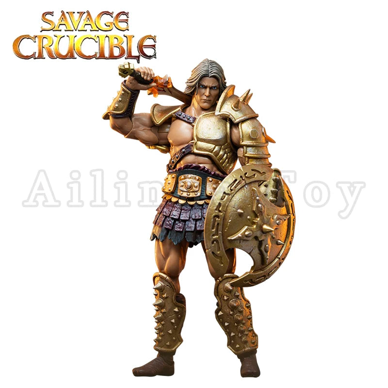 Harbinger Studios 1/12 7-Inch Action Figure – Savage Crucible Wave 2 Jaeger Nashom Krieger Whoman Barbarian Anime Model Gift