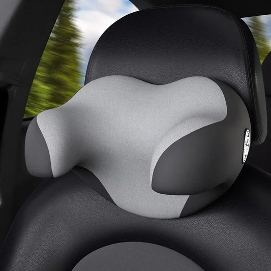 Car Pillows - Ergonomic U-Shaped Memory Foam Head & Neck Rest, Universal Auto Seat Headrest Protector, Interior Accessories