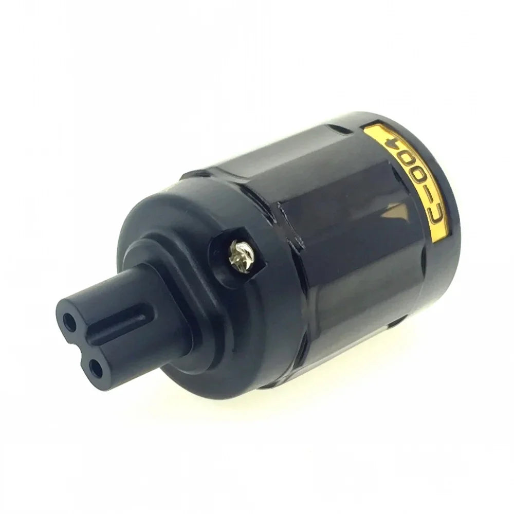HiFi IEC Power Connector - Oyaide Rhodium & Gold Plated Copper C7 Mains Plug C-079 C-037 C-004 C-029 Female Socket