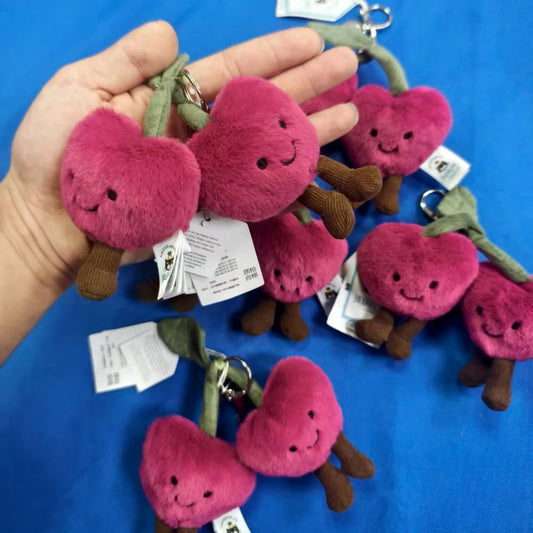 New Jelly Cherry Key Chain – Cute Bag Pendant & Doll Accessory for Girls and Women Holiday Gifts