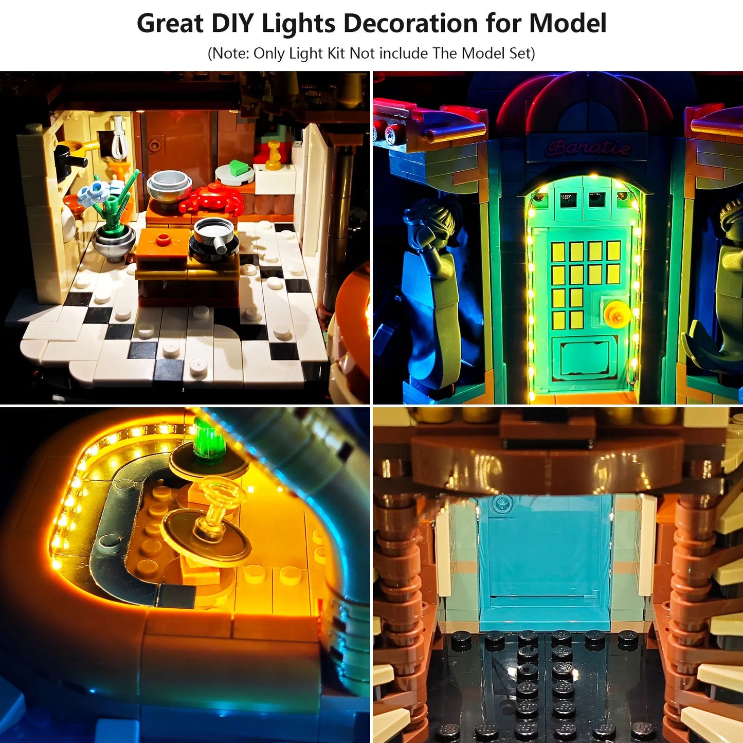 LYBMTWF LED Lighting Kit for Lego 75640 Floating Restaurant – (Bricks Not Included)
