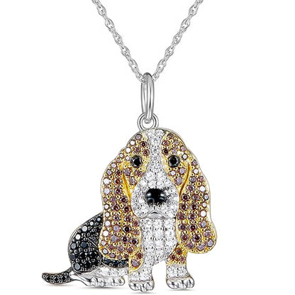 Schnauzer Dog Pendant Necklace – Cute & Elegant Puppy Jewelry for Women, Perfect Gift for Dog Lovers