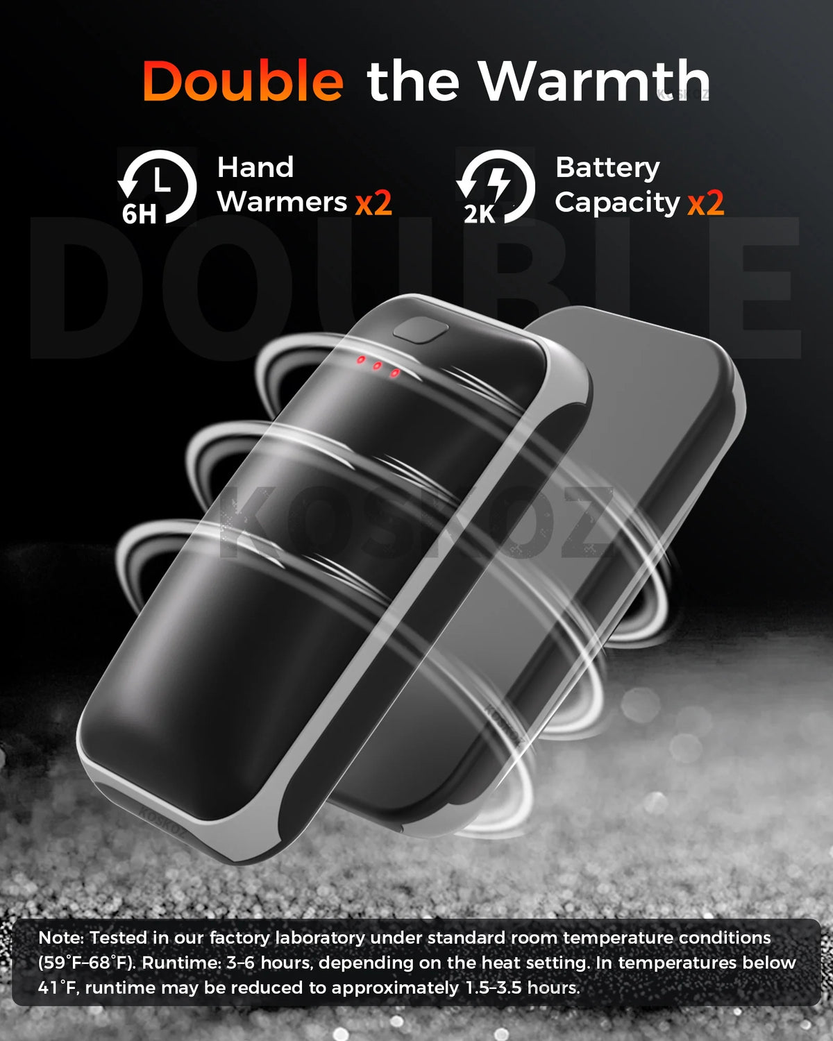 Rechargeable Hand Warmers 2-Pack - Slim USB-C Pocket Heaters with 3 Adjustable Heat Settings for Camping & Outdoor Use