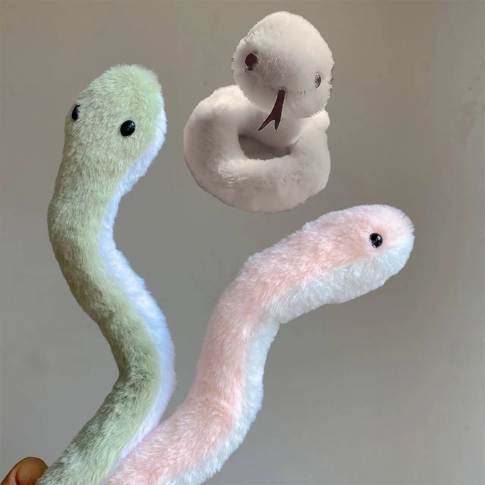 2025 Year of the Snake Plush Toy – Creative Mascot Doll with Textured Design Birthday Gift