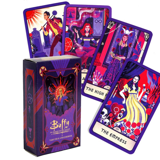 Buffy the Vampire Slayer Tarot Deck – 78 Illustrated Cards for Fortune Telling, Divination & Collectible Game Fans
