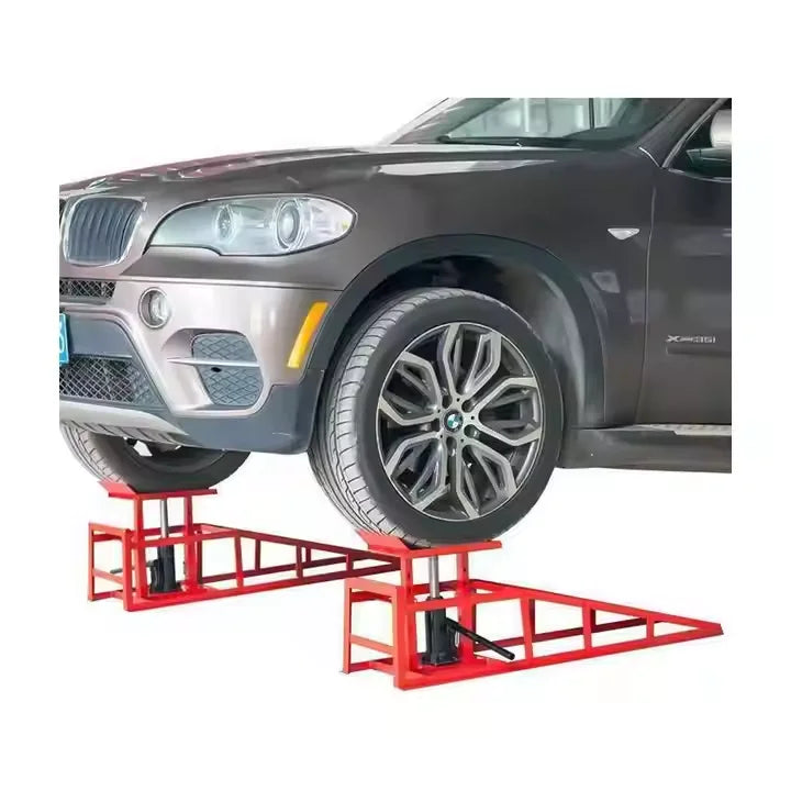5 Ton Steel Vehicle Lift Ramps - CE Certified Adjustable Hydraulic Car Ramps for Auto Repair & Lifting Equipment