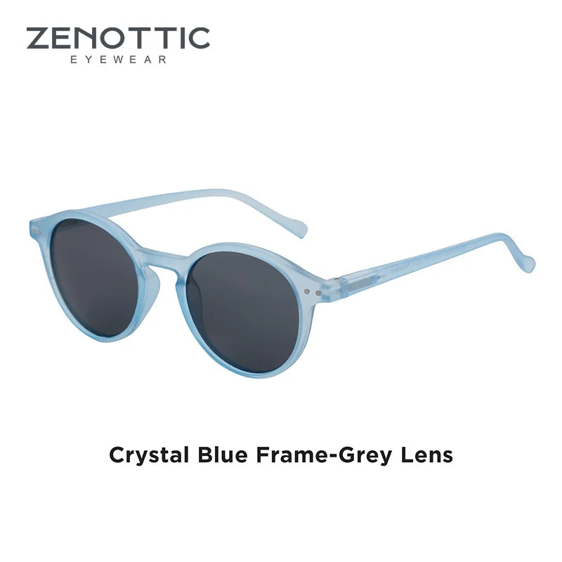 ZENOTTIC Retro Small Round Polarized Sunglasses – Vintage UV400 Shades for Men & Women