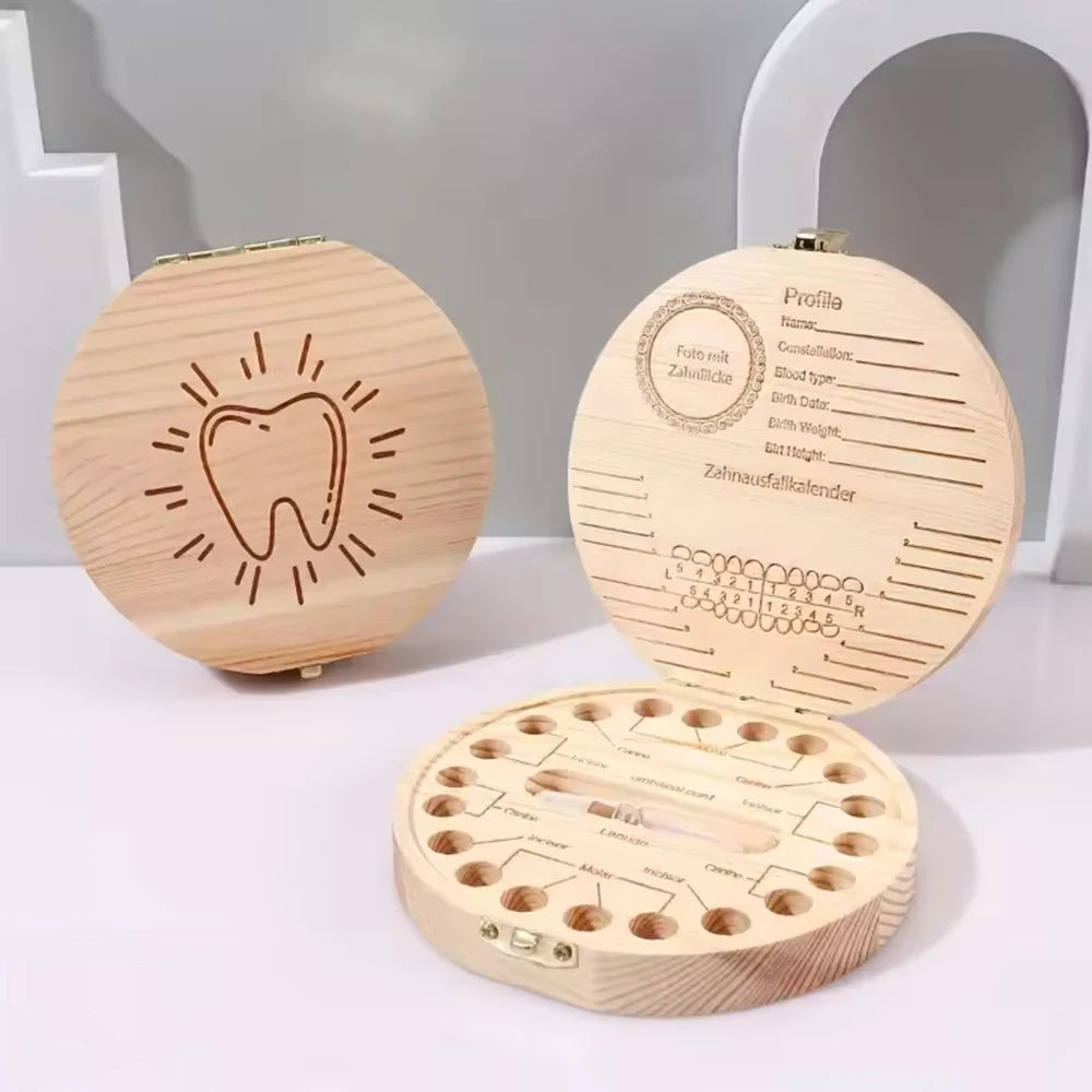 Children’s Milk Tooth Box – Baby Keepsake Collection Box for Preserving Baby Teeth as a Memento