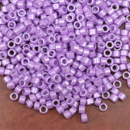 2.5mm Mini Glass Cylinder Beads – Antique Pearl Color Craft Beads for DIY Bracelets & Necklaces Jewelry Making Accessories