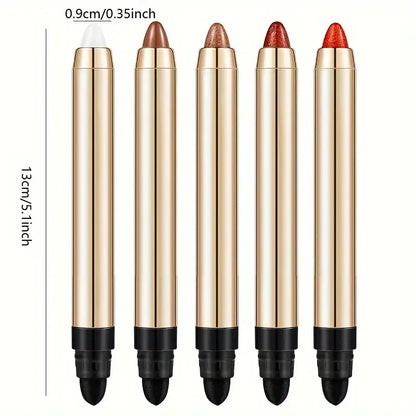 Double-Sided Eyeshadow Stick – Highlighter & Brightening Pen with Pearly Glitter & Matte Finish