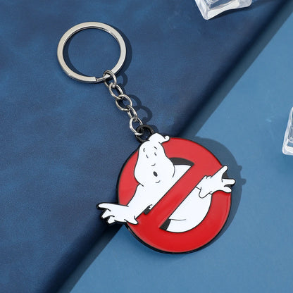 Ghostbusters Red Death Squads Keychain - Unisex Anime-Inspired Keyring Jewelry Accessory for Men and Women