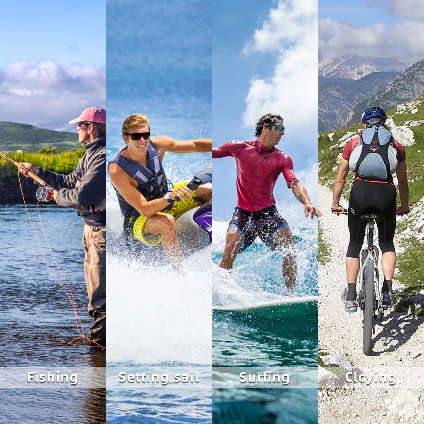KAPVOE Polarized Sunglasses – Men & Women Fishing, Hiking, Driving, Cycling, and Sports Eyewear