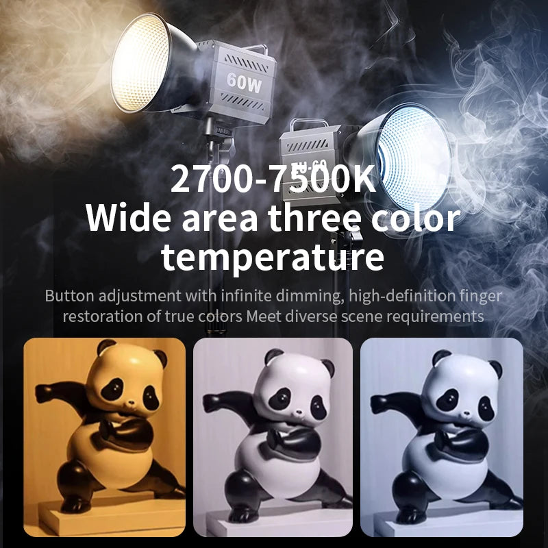 LED Fill Light Handheld COB Photography Light - Dual Color, Gentle Light for Outdoor Shooting, YouTube, TikTok, Vlog with Remote Rocker